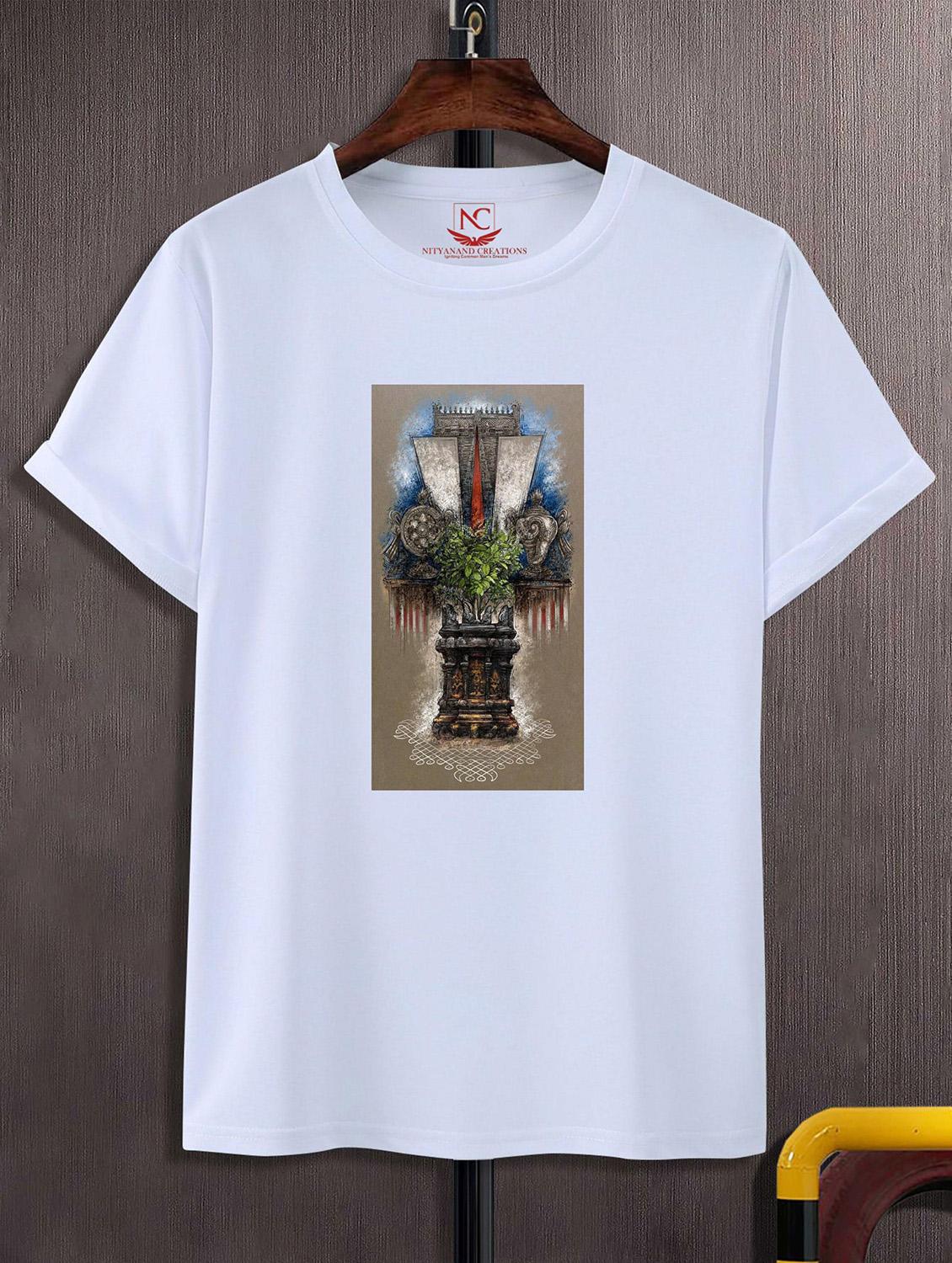 unisex white graphic printed t-shirt - 20823693 - Zoom Image - 0