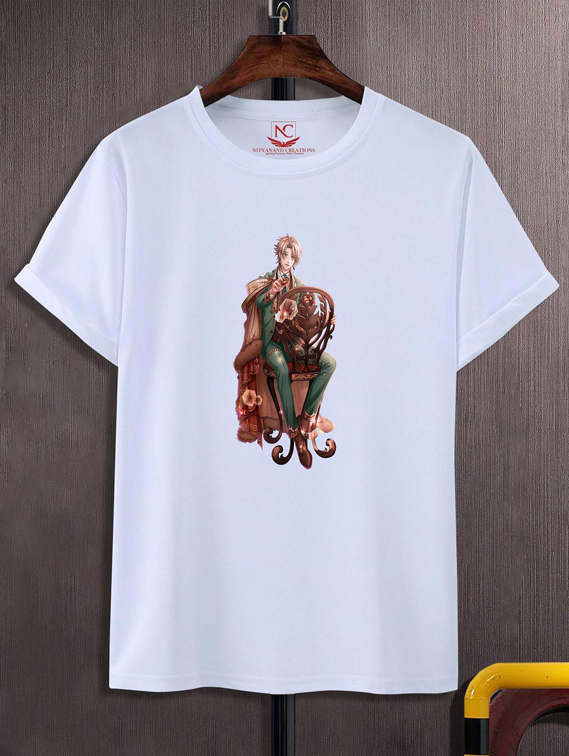 unisex white graphic printed t-shirt - 20823698 - Zoom Image - 0