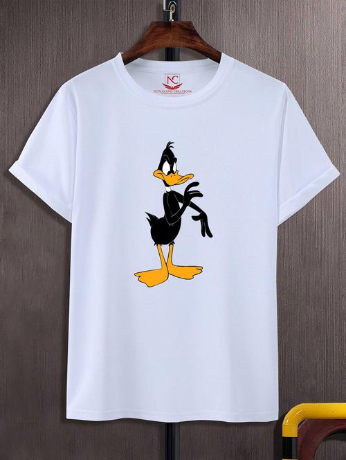 unisex white graphic printed t-shirt - 20823712 -  Standard Image - 0