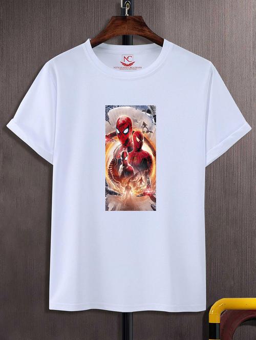 unisex white graphic printed t-shirt - 20823714 -  Standard Image - 0