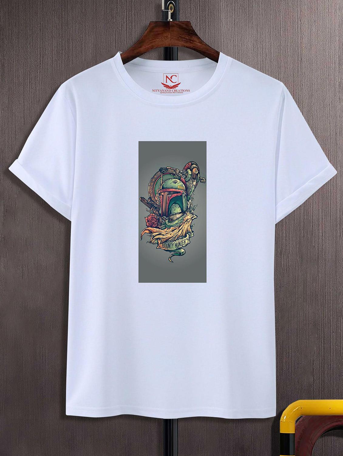 unisex white graphic printed t-shirt - 20823730 - Zoom Image - 0