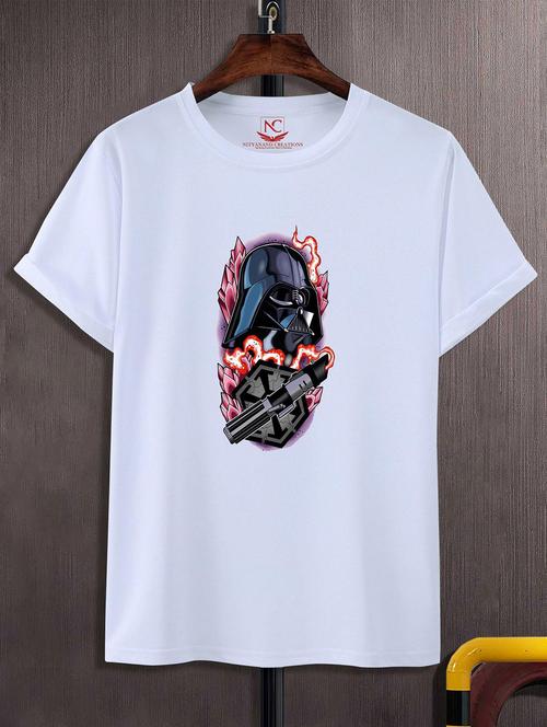 unisex white graphic printed t-shirt - 20823731 -  Standard Image - 0