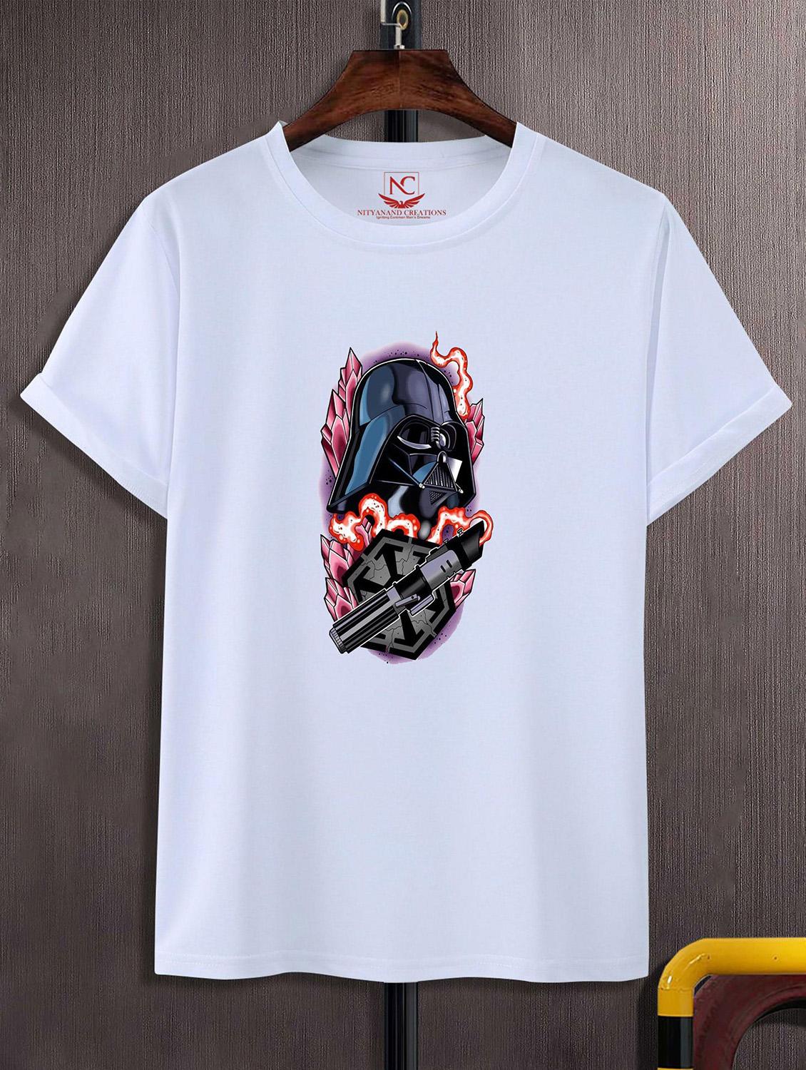 unisex white graphic printed t-shirt - 20823731 -  Zoom Image - 0