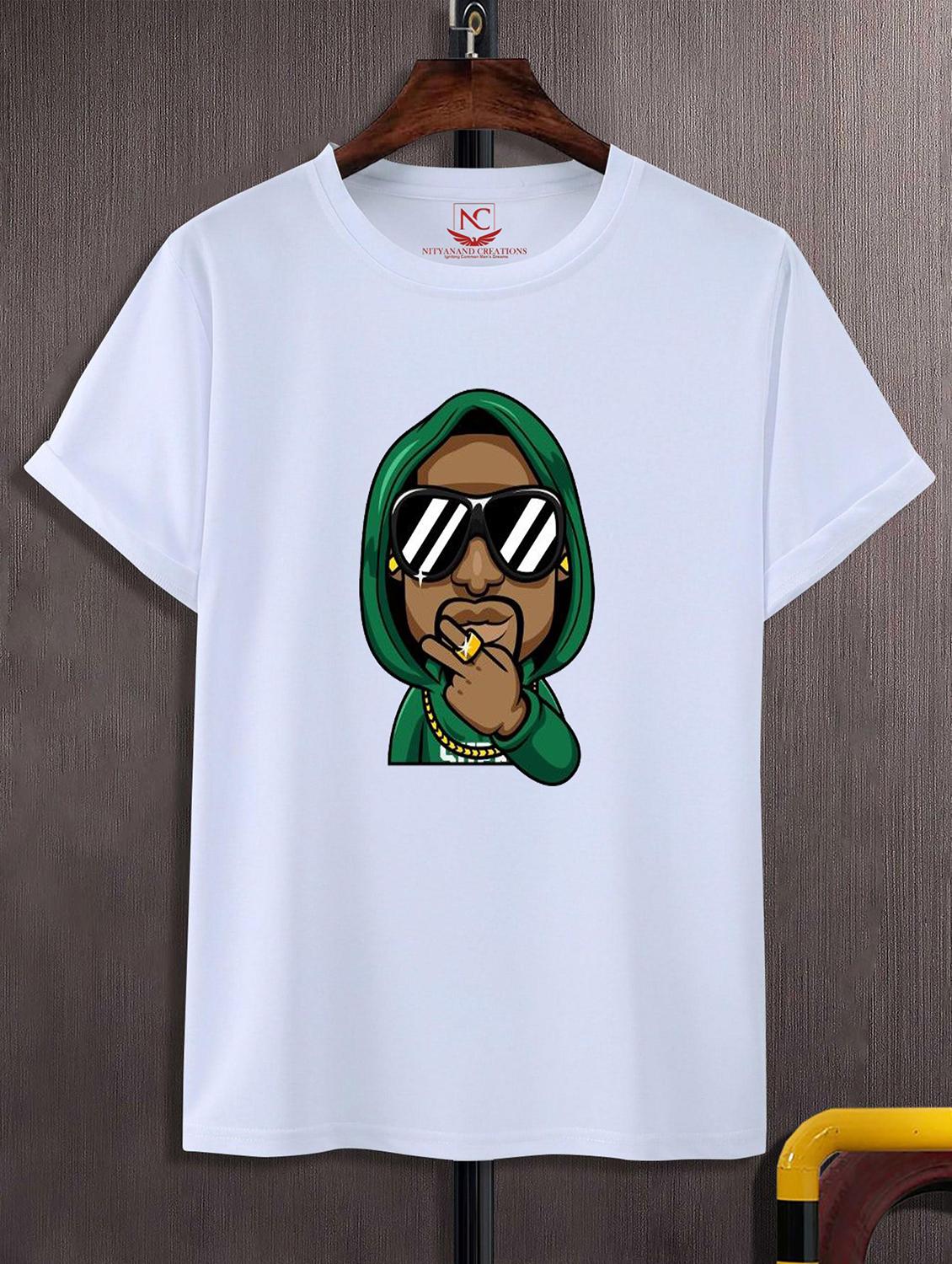 unisex white graphic printed t-shirt - 20823735 -  Zoom Image - 0