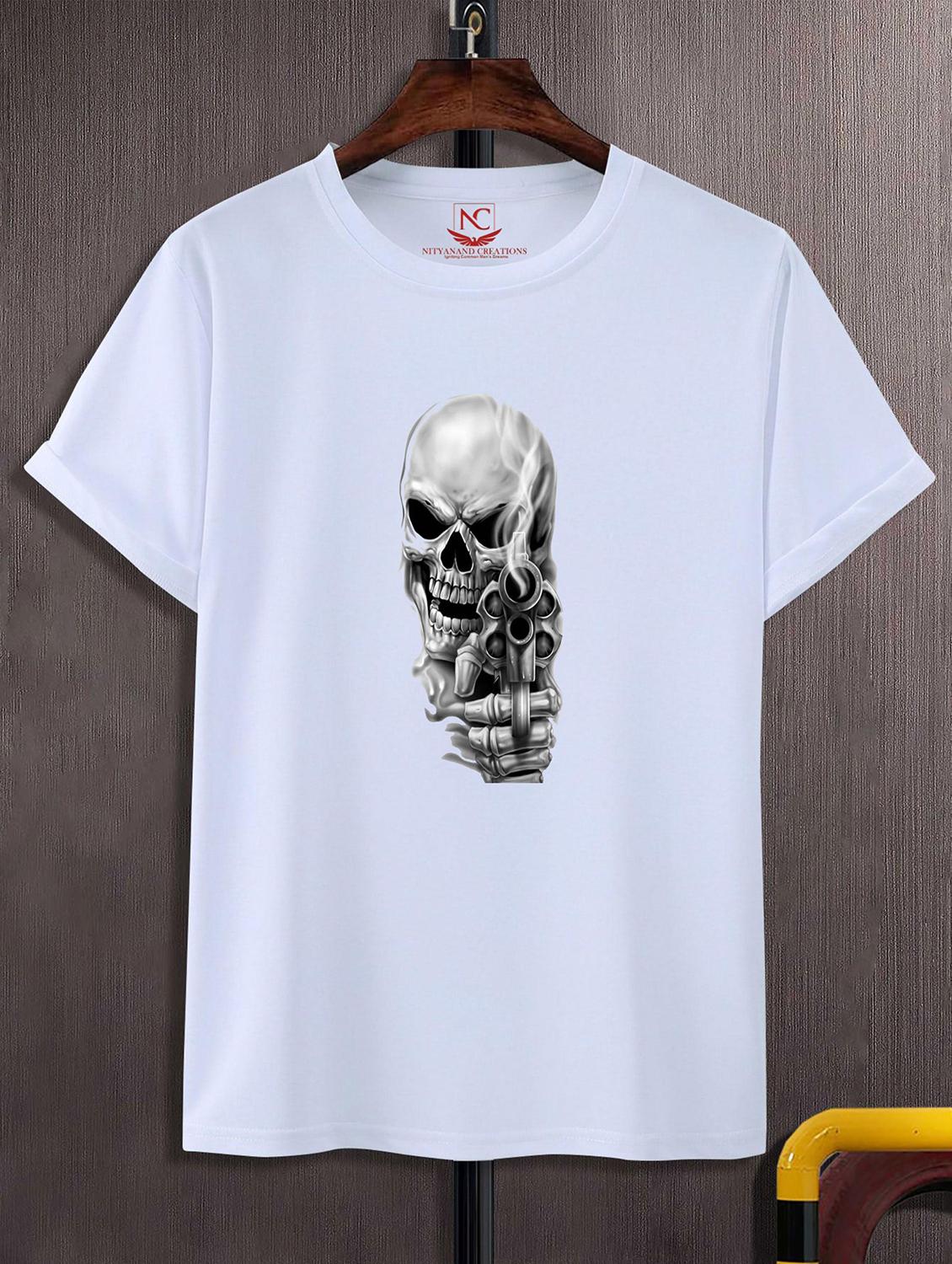 unisex white graphic printed t-shirt - 20823736 - Zoom Image - 0