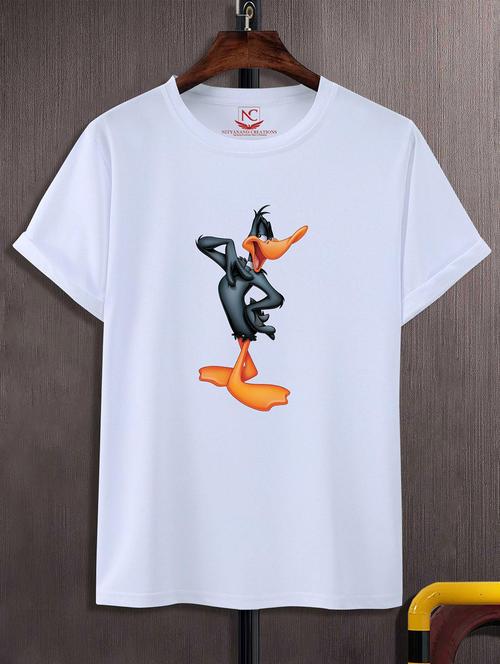 unisex white graphic printed t-shirt - 20823743 -  Standard Image - 0