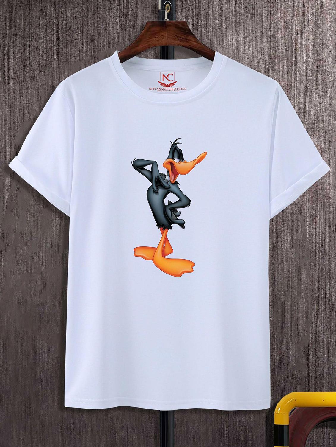 unisex white graphic printed t-shirt - 20823743 -  Zoom Image - 0