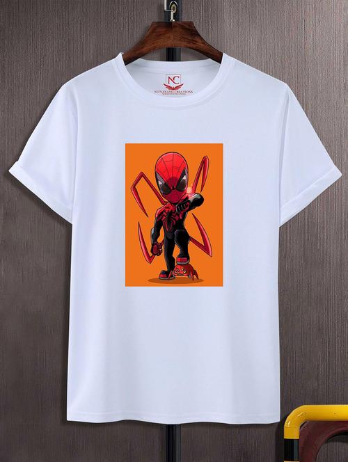 unisex white graphic printed t-shirt - 20823744 - Standard Image - 0