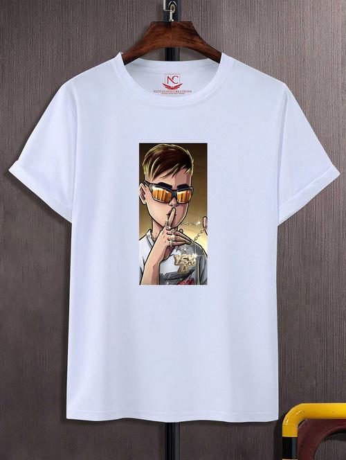 unisex white graphic printed t-shirt - 20823746 - Standard Image - 0