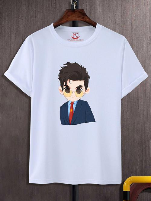 unisex white graphic printed t-shirt - 20823762 -  Standard Image - 0