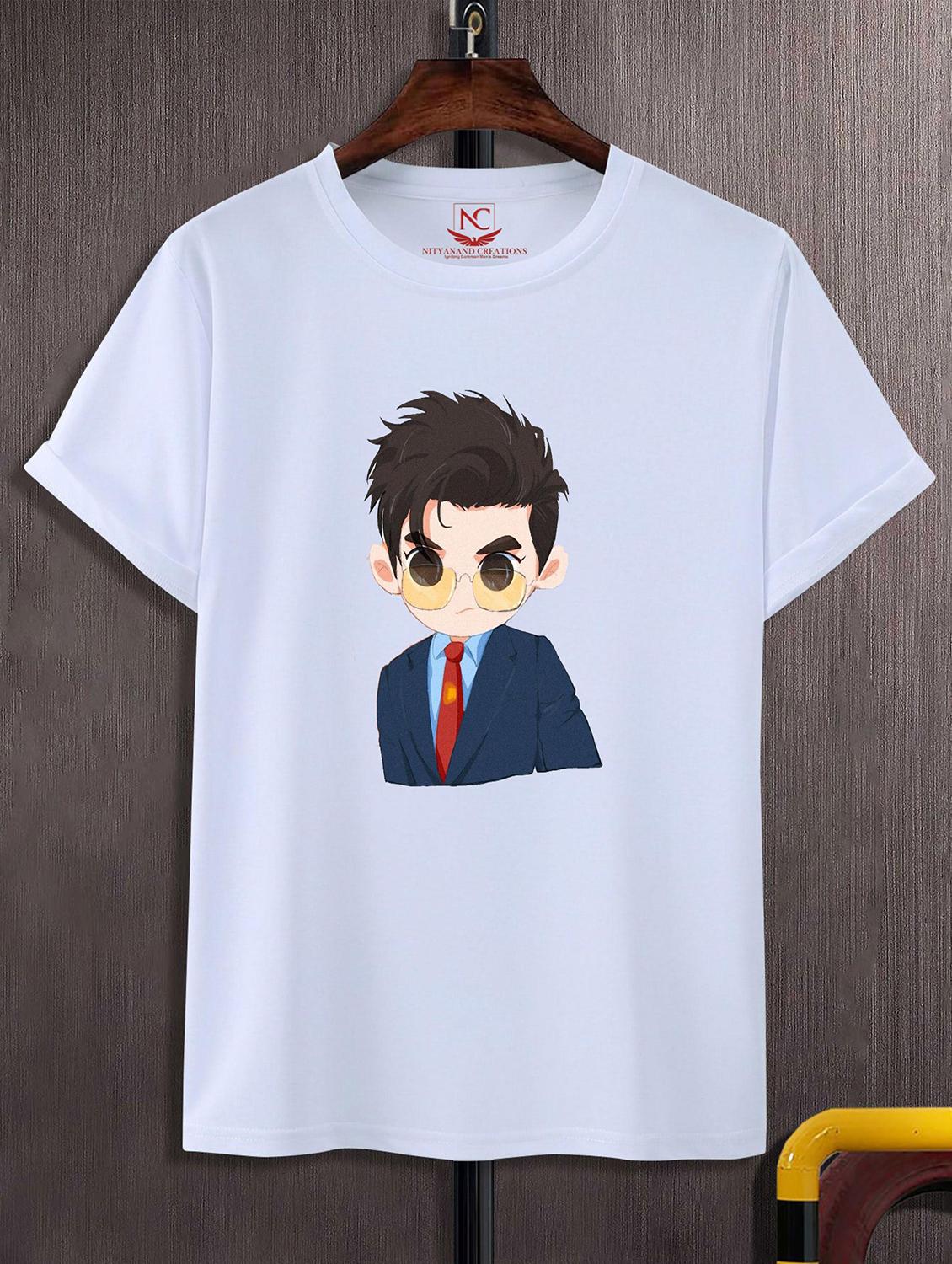 unisex white graphic printed t-shirt - 20823762 -  Zoom Image - 0