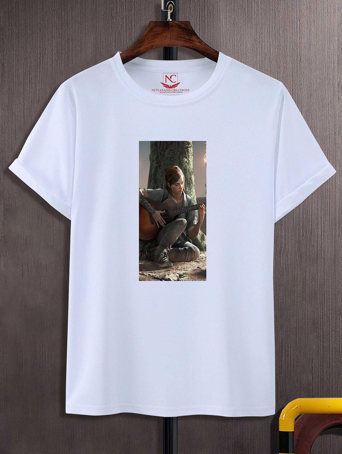 unisex white graphic printed t-shirt - 20823770 -  Zoom Image - 0