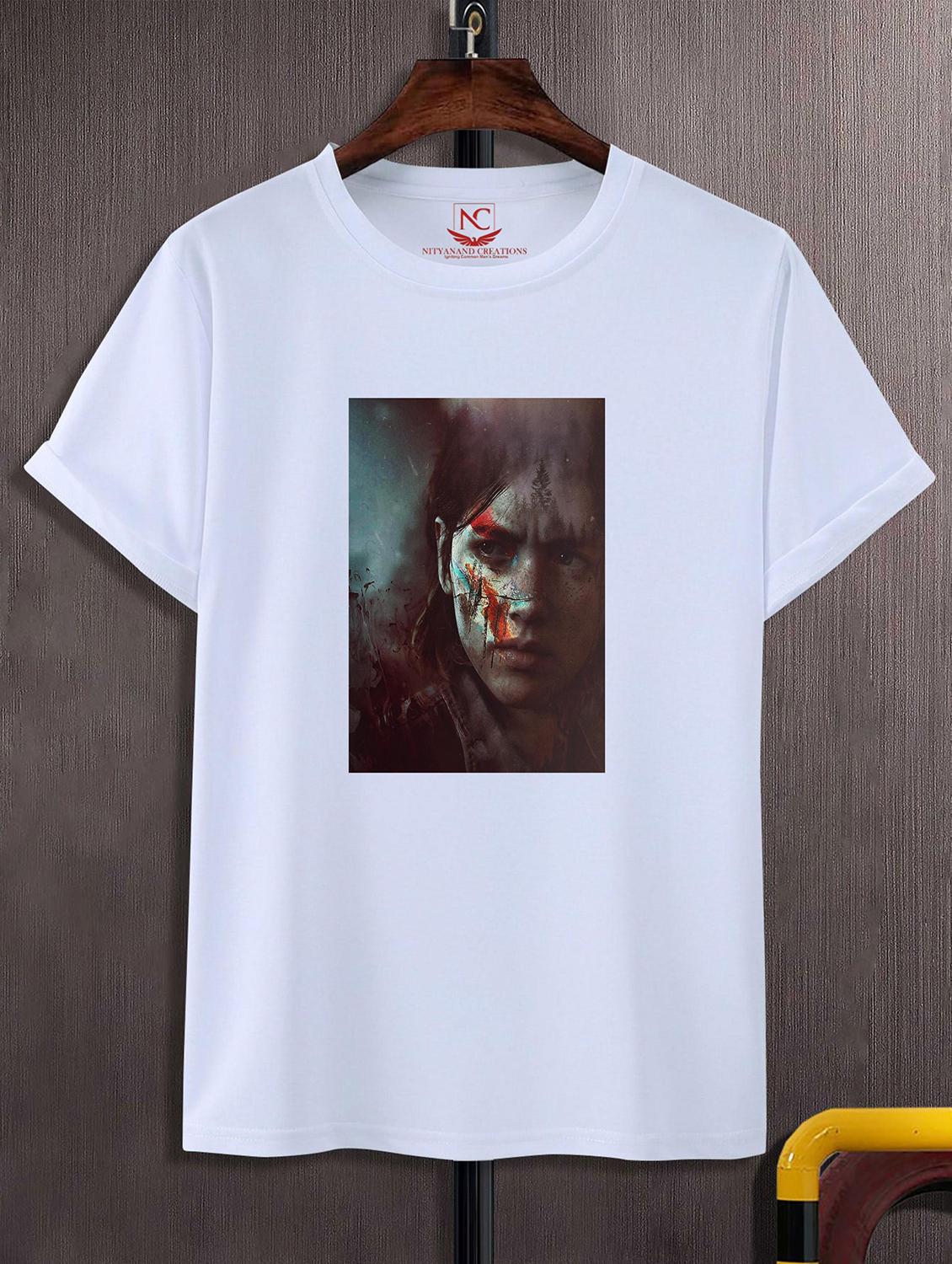 unisex white graphic printed t-shirt - 20823772 -  Zoom Image - 0