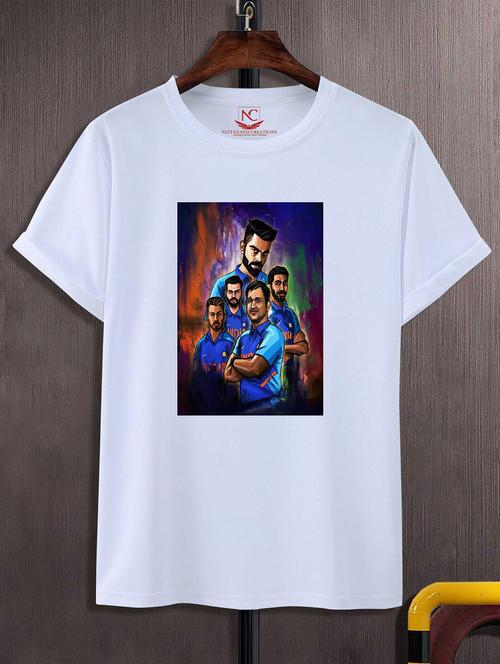 unisex white graphic printed t-shirt - 20823776 - Standard Image - 0