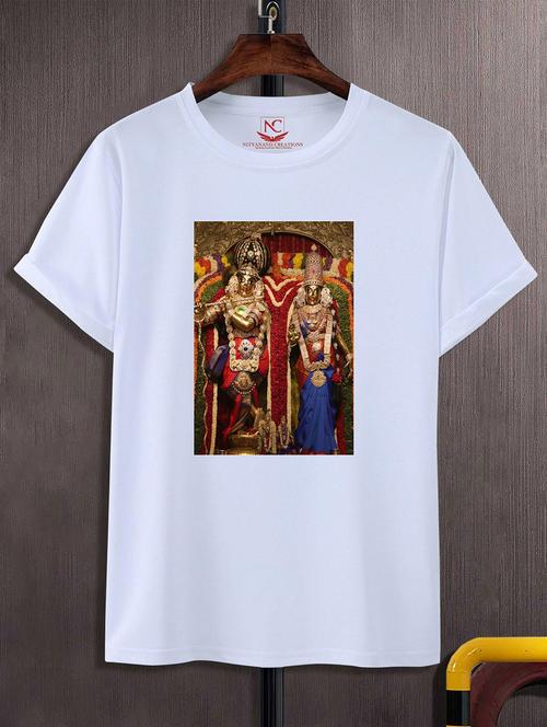 unisex white graphic printed t-shirt - 20823781 - Standard Image - 0