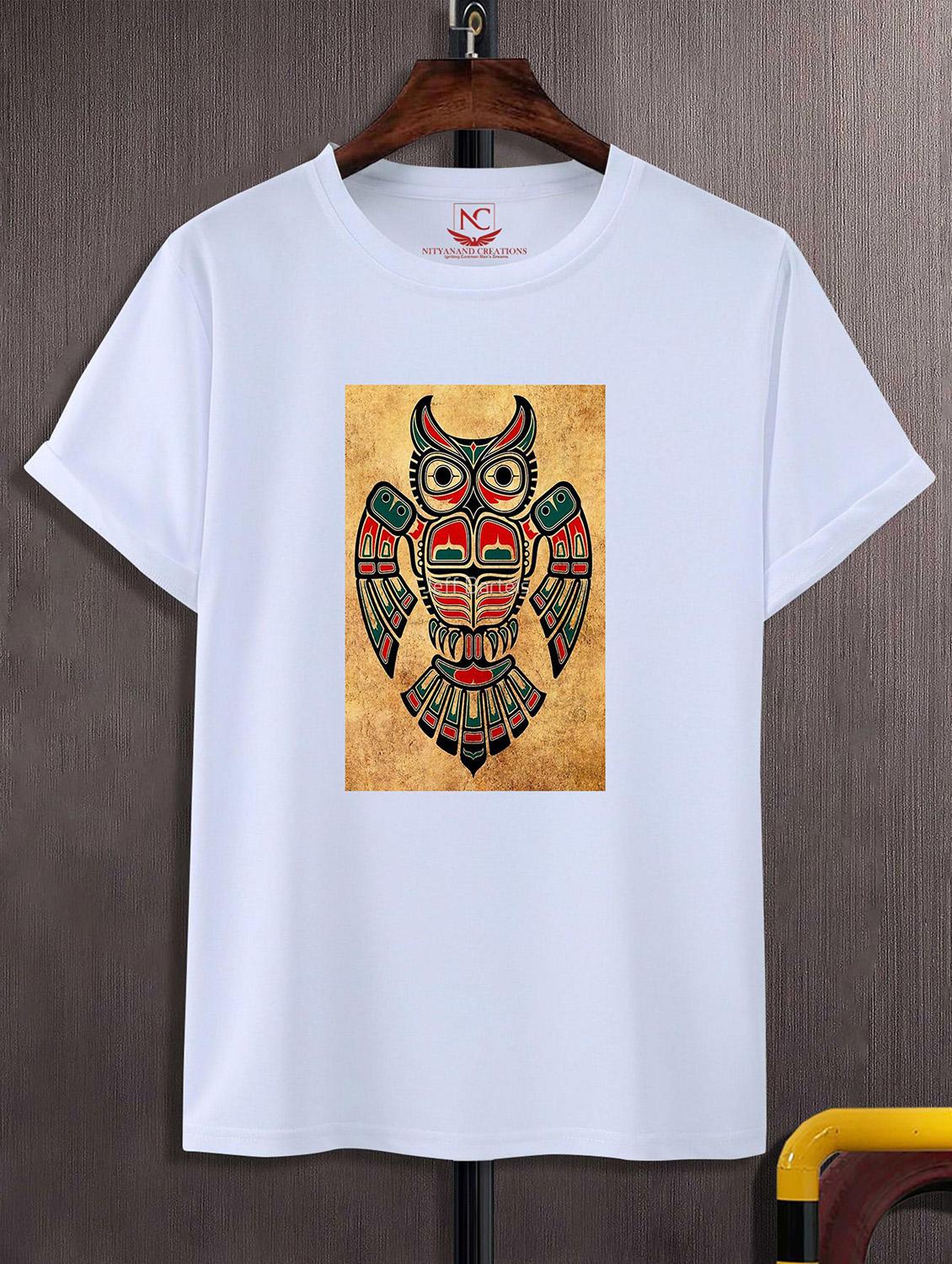 unisex white graphic printed t-shirt - 20823801 -  Zoom Image - 0