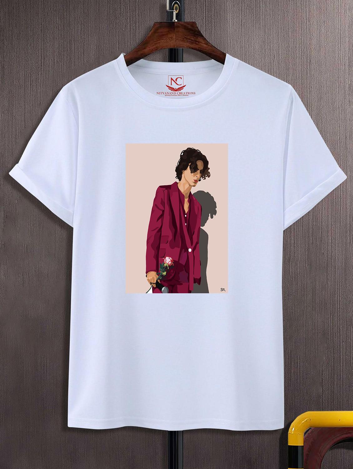 unisex white graphic printed t-shirt - 20823802 - Zoom Image - 0