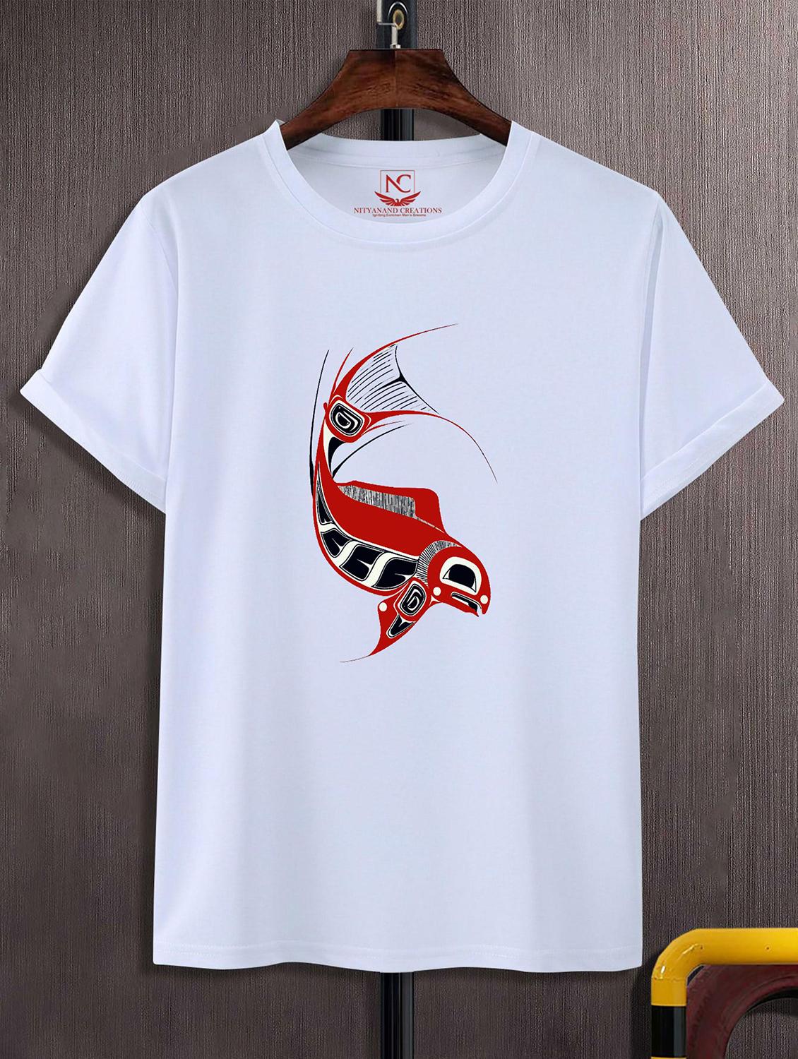 unisex white graphic printed t-shirt - 20823809 -  Zoom Image - 0