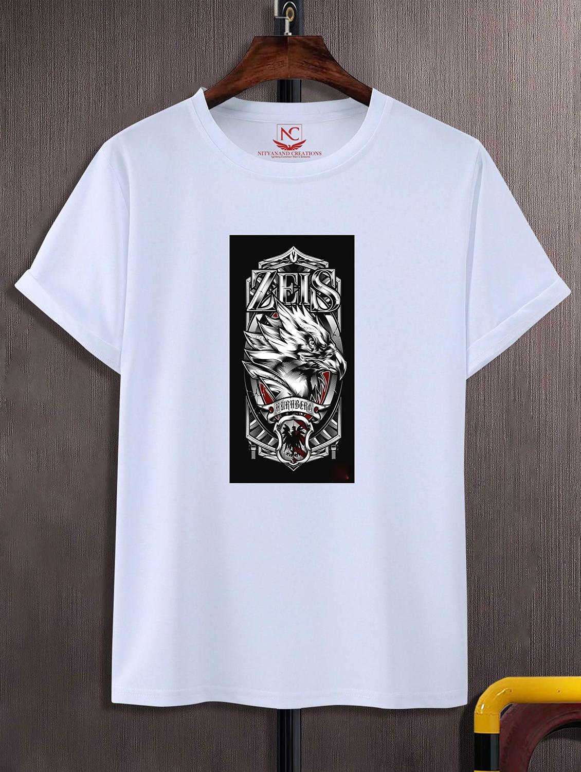 unisex white graphic printed t-shirt - 20823814 - Zoom Image - 0