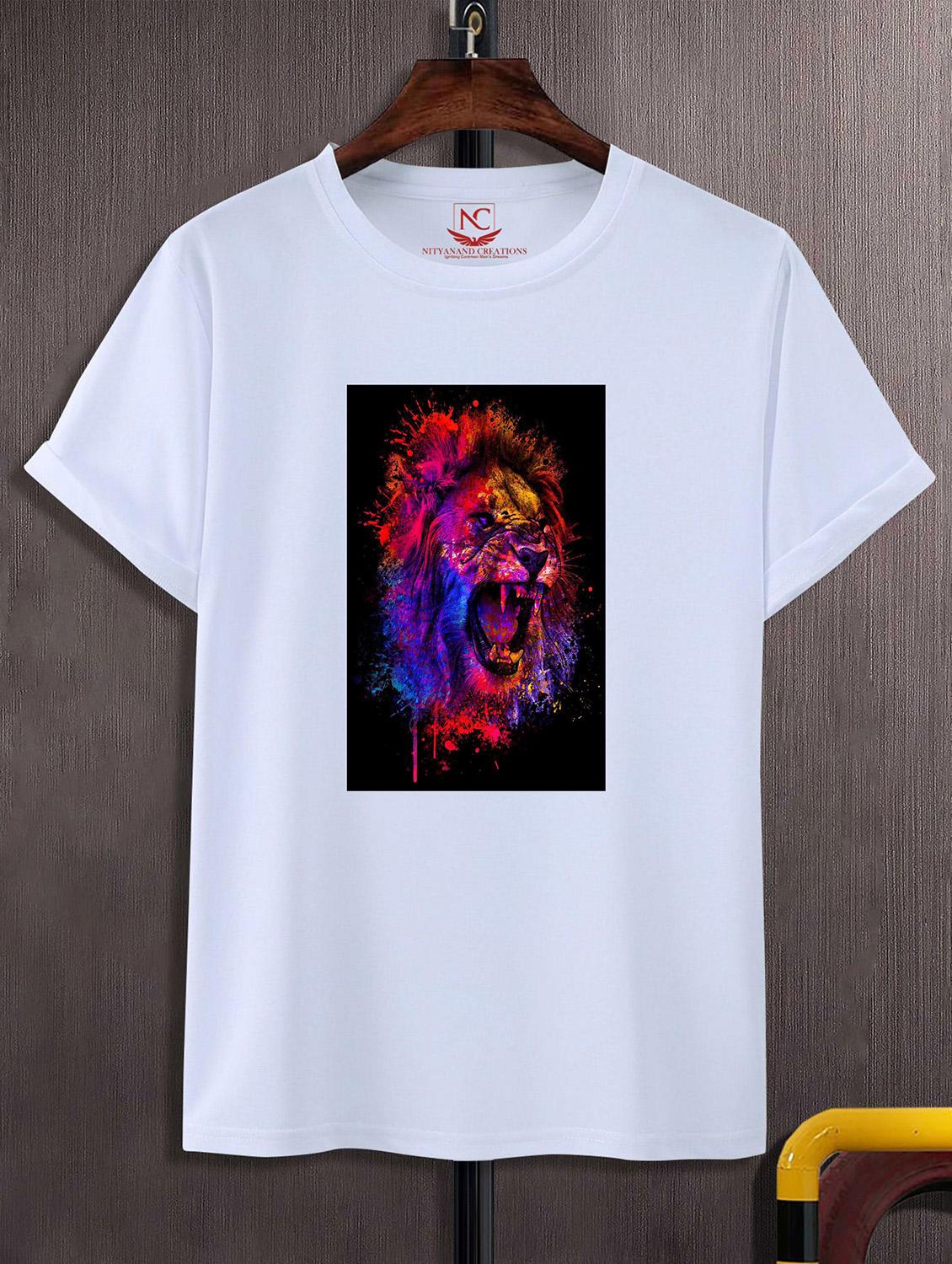 unisex white graphic printed t-shirt - 20823815 - Zoom Image - 0