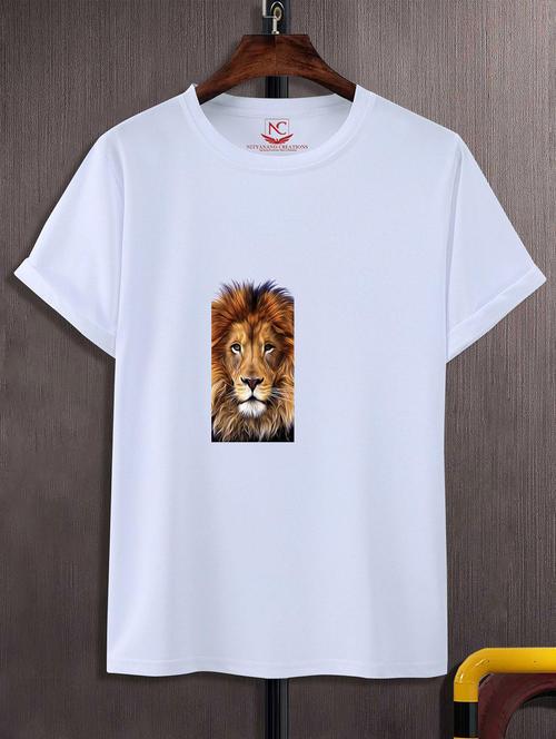 unisex white graphic printed t-shirt - 20823819 - Standard Image - 0