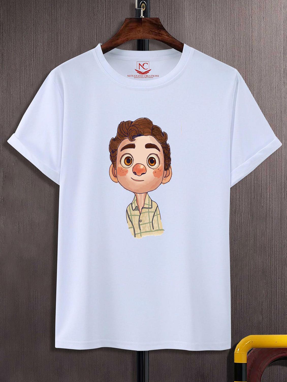 unisex white graphic printed t-shirt - 20823821 - Zoom Image - 0