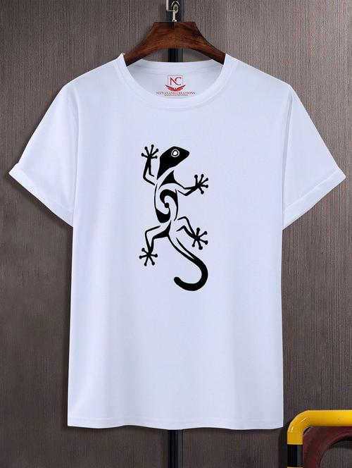 unisex white graphic printed t-shirt - 20823831 - Standard Image - 0