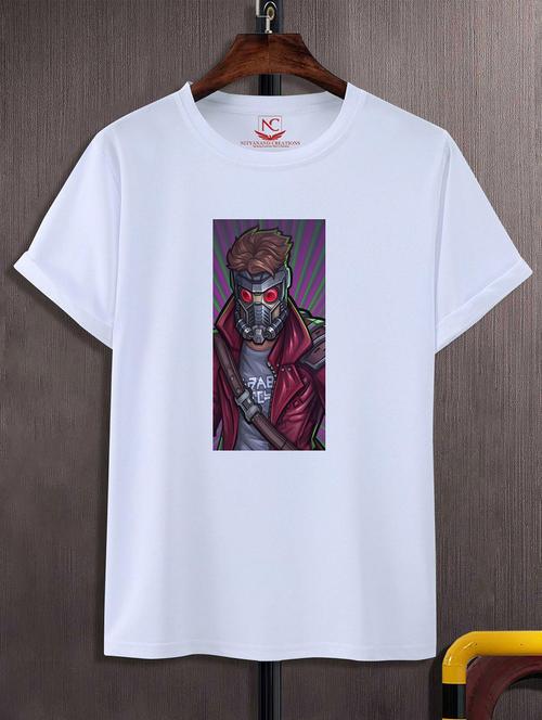 unisex white graphic printed t-shirt - 20823840 -  Standard Image - 0