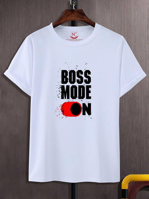 unisex white graphic printed t-shirt - 20823849 - Standard Image - 0