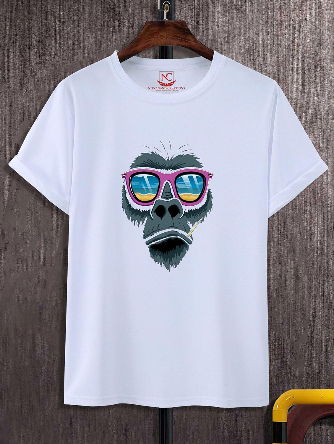 unisex white graphic printed t-shirt - 20823850 - Zoom Image - 0
