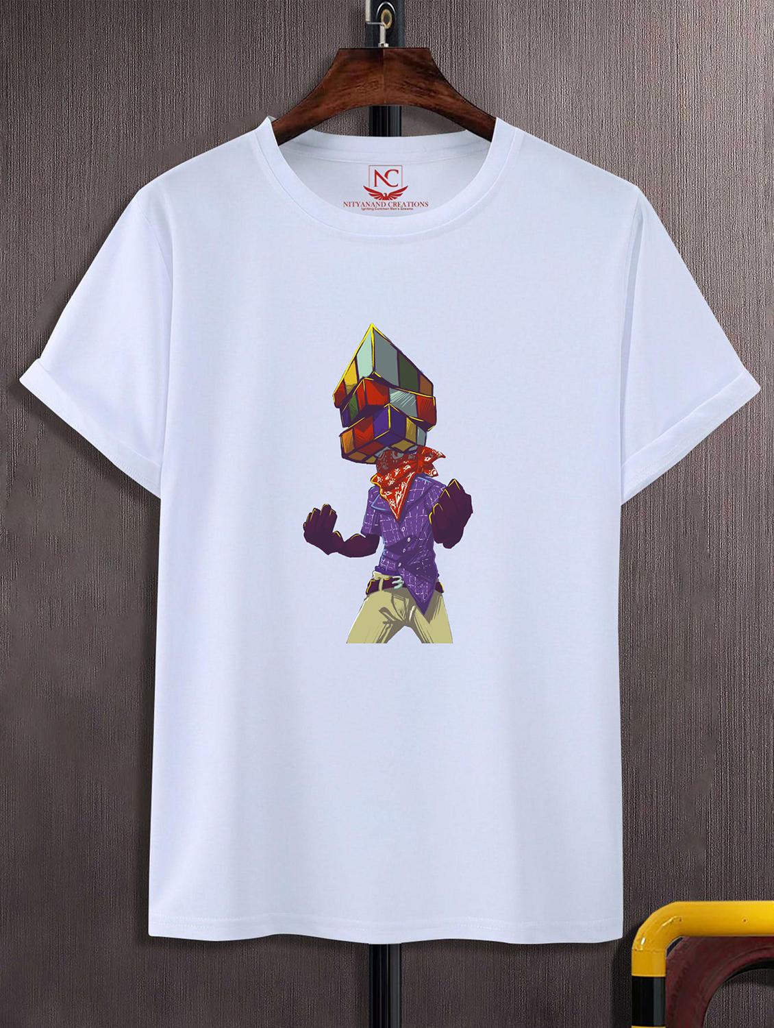 unisex white graphic printed t-shirt - 20823856 - Zoom Image - 0