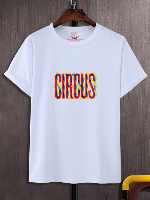 unisex white graphic printed t-shirt - 20823869 -  Standard Image - 0