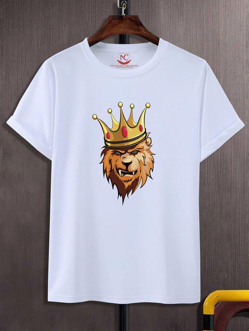 unisex white graphic printed t-shirt - 20823870 - Standard Image - 0