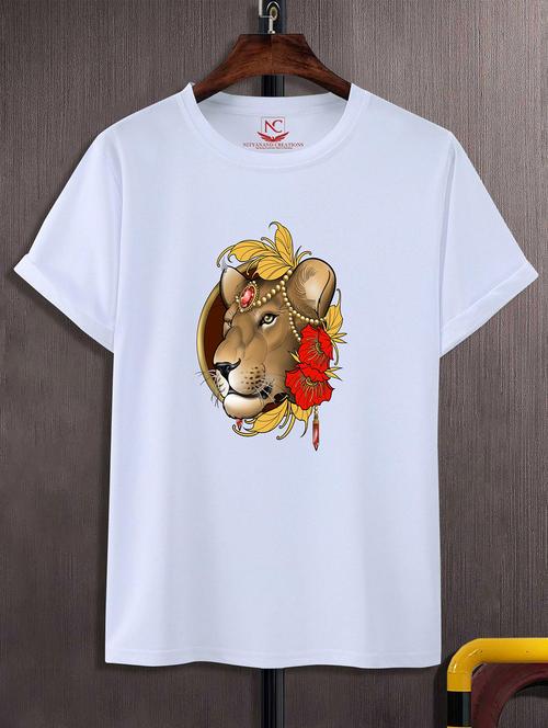 unisex white graphic printed t-shirt - 20823882 - Standard Image - 0