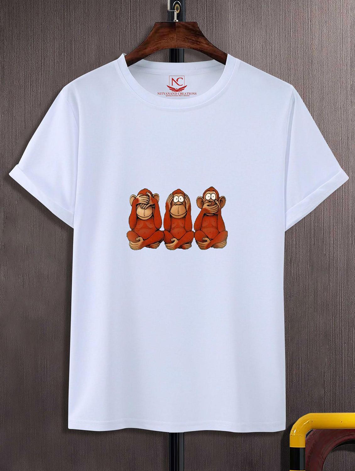 unisex white graphic printed t-shirt - 20823886 - Zoom Image - 0