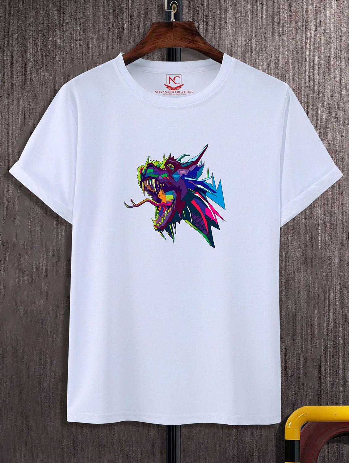 unisex white graphic printed t-shirt - 20823899 - Zoom Image - 0