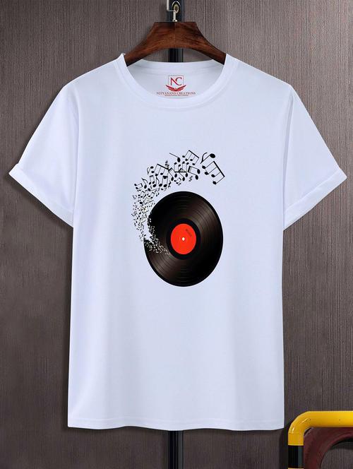 unisex white graphic printed t-shirt - 20823910 -  Standard Image - 0