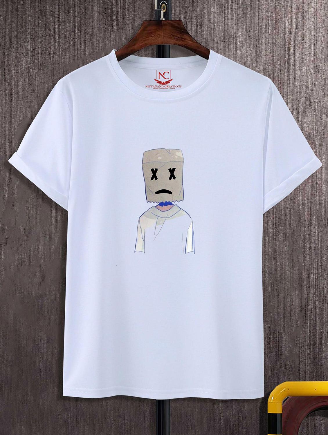 unisex white graphic printed t-shirt - 20823915 -  Zoom Image - 0