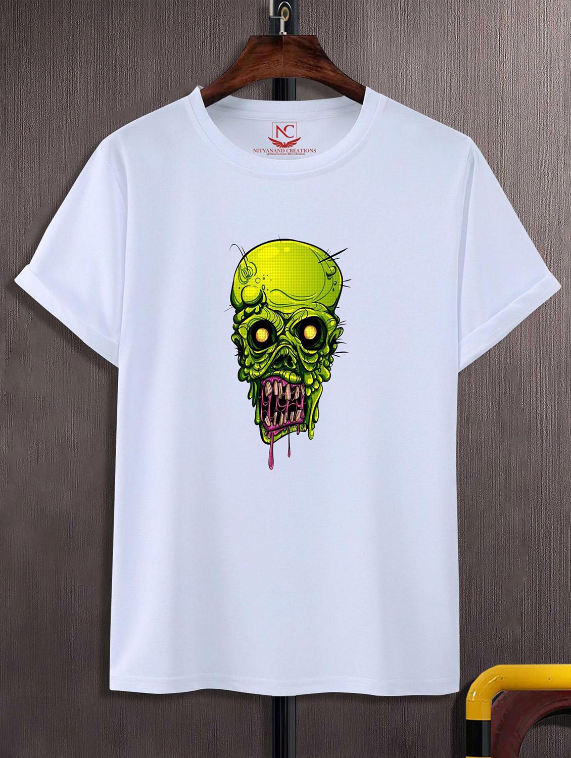 unisex white graphic printed t-shirt - 20823916 - Zoom Image - 0