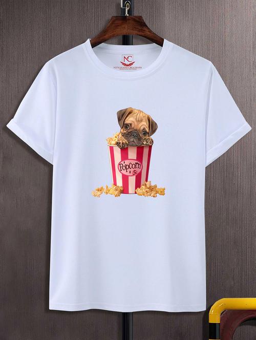 unisex white graphic printed t-shirt - 20823926 -  Standard Image - 0