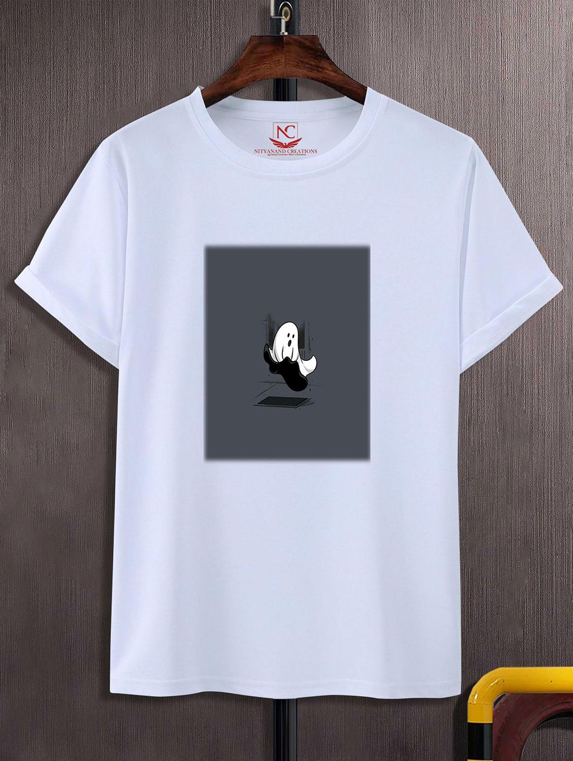 unisex white graphic printed t-shirt - 20823927 - Zoom Image - 0