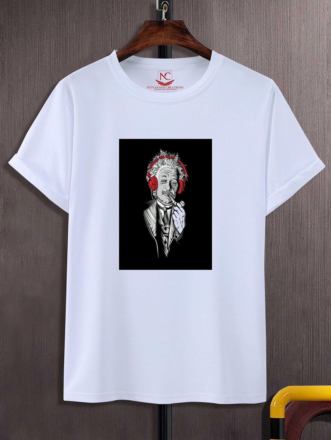 unisex white graphic printed t-shirt - 20823928 - Zoom Image - 0