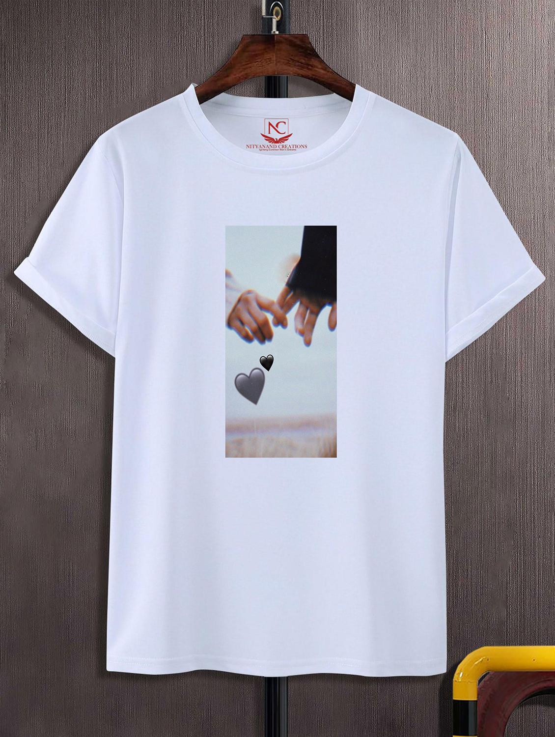unisex white graphic printed t-shirt - 20823933 - Zoom Image - 0