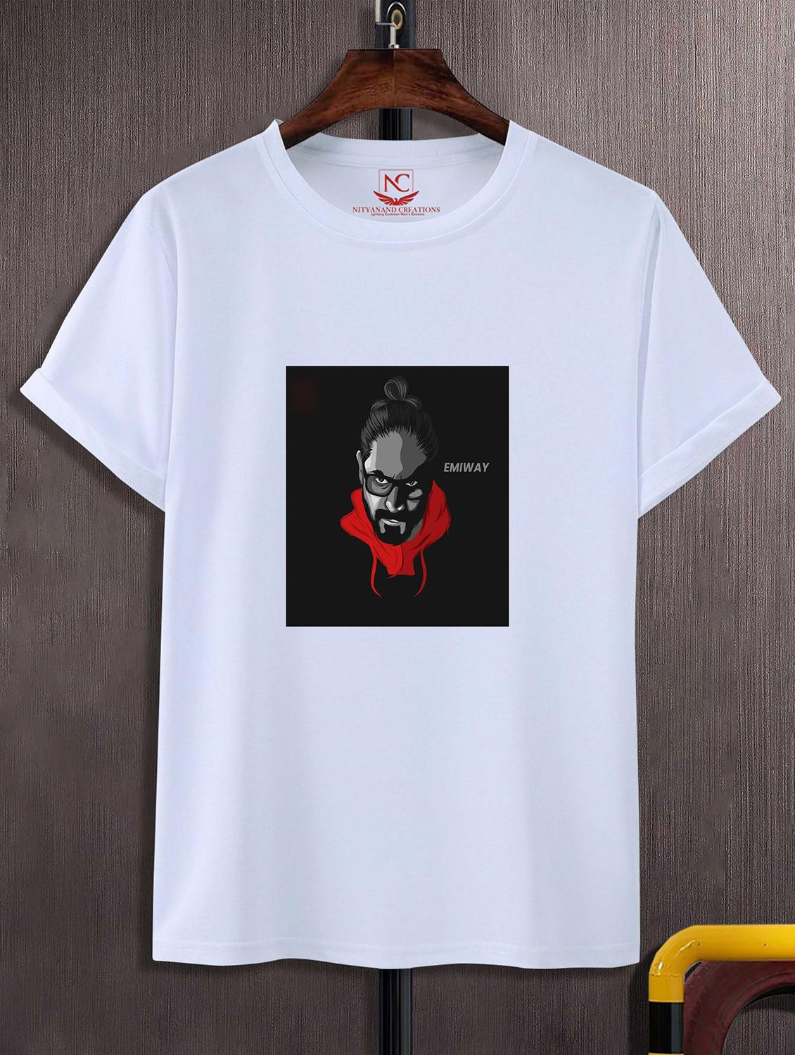 unisex white graphic printed t-shirt - 20823939 - Zoom Image - 0