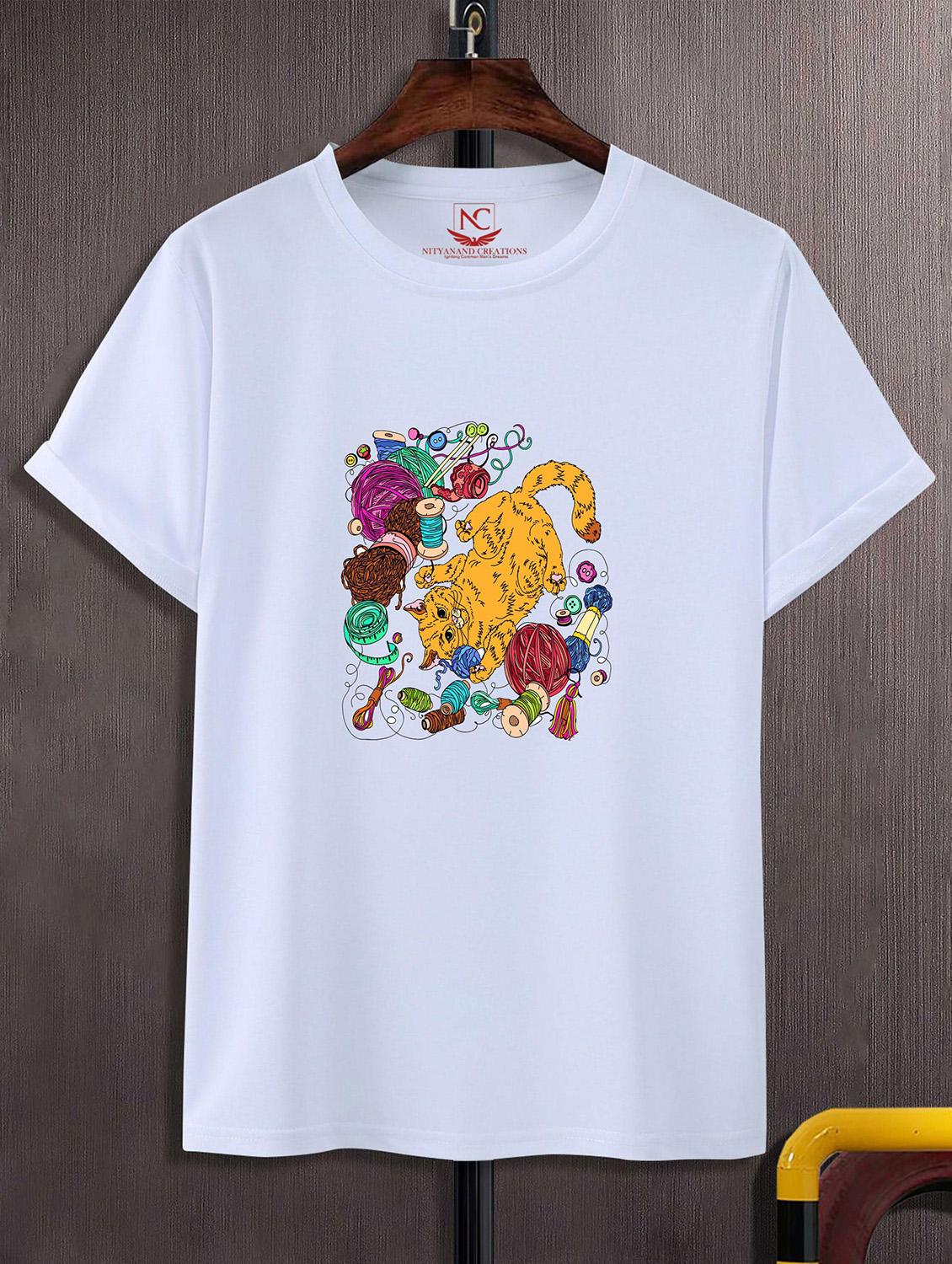 unisex white graphic printed t-shirt - 20823953 - Zoom Image - 0