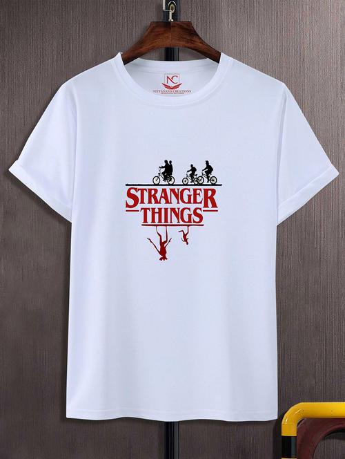 unisex white graphic printed t-shirt - 20823954 -  Standard Image - 0