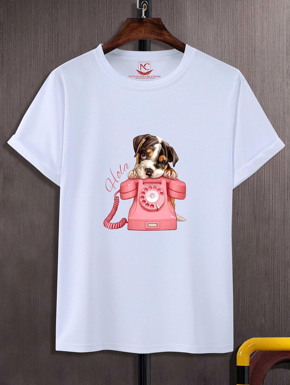 unisex white graphic printed t-shirt - 20823955 - Zoom Image - 0