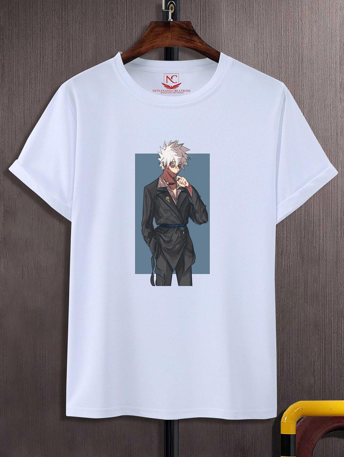 unisex white graphic printed t-shirt - 20823957 -  Zoom Image - 0