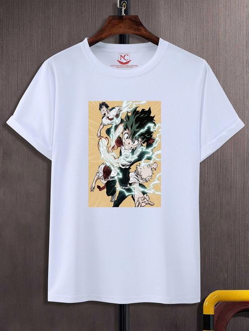 unisex white graphic printed t-shirt - 20823965 - Standard Image - 0