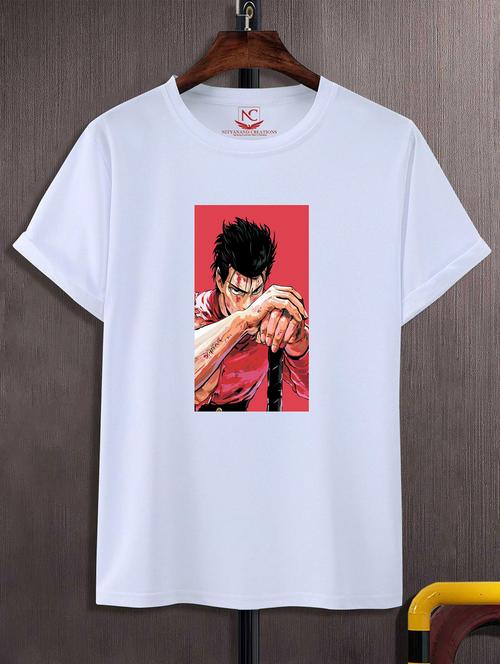 unisex white graphic printed t-shirt - 20823966 -  Standard Image - 0